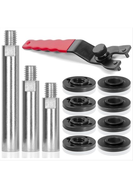 Açılı Öğütücü Uzatma Mili Bağlantı Çubuğu 12 Pcs Açı Trıp Tıcakları 5/8-11 Iplik (Yurt Dışından)