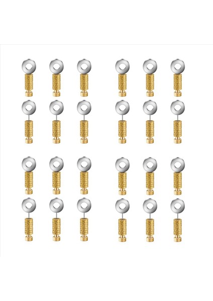 24PCS Dıy Deri El Dikiş Pozisyonu Yer El Aleti Konumlandırma Iğneleri Dikiş Sabit Sütü Leathercraft Aracı (Yurt Dışından)