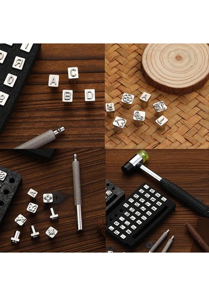 34 Adet Deri Damgalama Aletleri 32 Adet Farklı Şekilli Deri Işçilik Aletleri 1 Lastik Çekiç 1 Deri Yumruk Aletleri (Yurt Dışından) modelleri