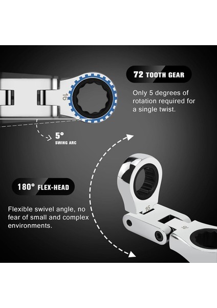 5 Parçalı Esnek Başlık Güdük Cırcırlama Kombinasyonu Anahtarı Seti Mini Anahtar Seti Çift Kutu Ucu Esnek Baş Mini Anahtar Seti (Yurt Dışından) fiyatları