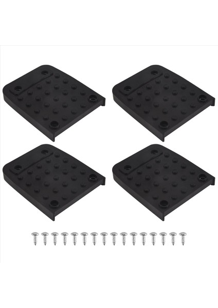 Tapı Tabanları Alçıpan Için Kayma Önleyici Pedler 4pcs Stilt Roles Yedek Kiti Kaymaz Ayak Pedleri Inşaat Tripod Mat (Yurt Dışından)