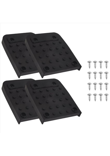Tapı Tabanları Alçıpan Için Kayma Önleyici Pedler 4pcs Stilt Roles Yedek Kiti Kaymaz Ayak Pedleri Inşaat Tripod Mat (Yurt Dışından) fiyatları