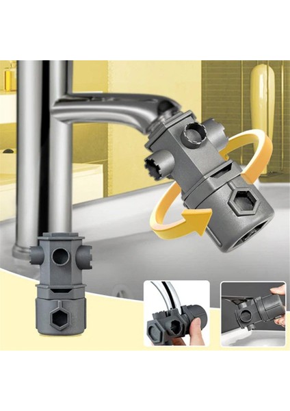 Musluk ve Lavabo Tesisatı Havza Anahtarı Çok Amaçlı Anahtar Sıhhi Tesisat Aracı Sıhhi Tesisat Anahtarı Çok Işlevli Lavabo Anahtarı (Yurt Dışından) modelleri