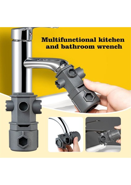 Musluk ve Lavabo Tesisatı Havza Anahtarı Çok Amaçlı Anahtar Sıhhi Tesisat Aracı Sıhhi Tesisat Anahtarı Çok Işlevli Lavabo Anahtarı (Yurt Dışından) indirimleri