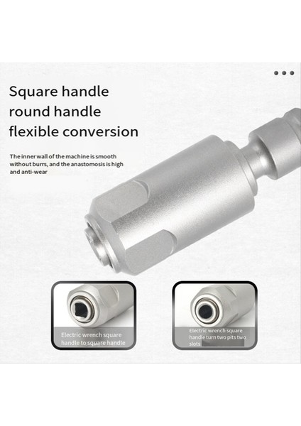 Darbe Anahtarını Elektrikli Çekiçe Dönüştürmek Için Adaptör 1/2 Dönüşüm Kafası Bağlama Çubuğu Kare Arayüzünü Dönüştürür (Yurt Dışından) fiyatları