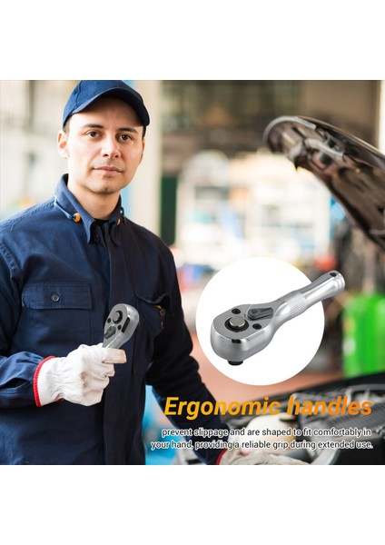 72 Diş Hızlı Soket Mini Cırcır Anahtarı 1/4 3/8 1/2 Büyük Orta Küçük Sinek Iki Yönlü Boynuzlar Kısa Saplı Onarım El Aletleri (Yurt Dışından) fırsatları