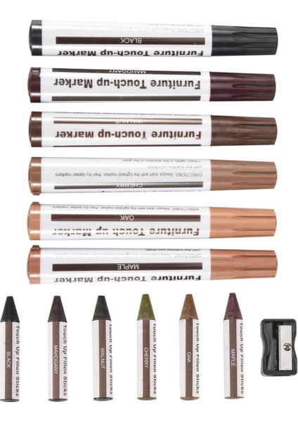 Mobilya Onarım Kiti Ahşap Işaretçiler - 13 Işaretleri ve Varlatmacı Kitli Çizikler Ahşap Zeminler Için Balmumu Çubukları (Yurt Dışından) modelleri