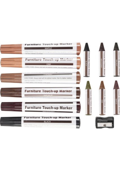 Mobilya Onarım Kiti Ahşap Işaretçiler - 13 Işaretleri ve Varlatmacı Kitli Çizikler Ahşap Zeminler Için Balmumu Çubukları (Yurt Dışından) fırsatları