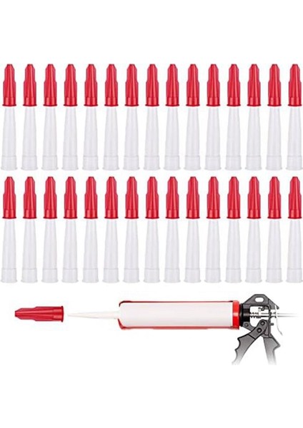 30 Adet Kalafat Uzatma Memesi Plastik Plastik Nozullar Kalafat Tabancası Yedek Kalafat Tasarrufu Kapak Kalafat Nozulları Aplikatör (Yurt Dışından) fiyatları