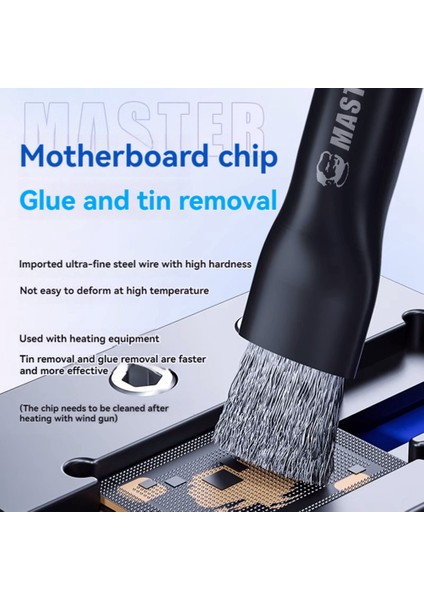 Tamirci 2pcs Anakart Ic Beyan Çıkarma Çelik Fırçası Yedek Kafa Ic Pad Temizleme ve Teneke Çıkarma Aracı (Yurt Dışından) modelleri
