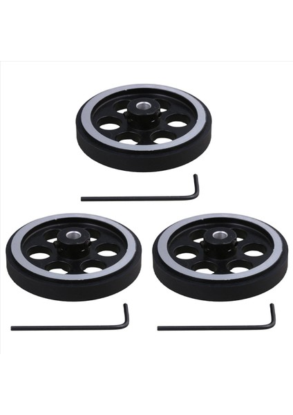 3pcs 200X6MM Endüstriyel Alüminyum Kauçuk Ölçüm Döner Enkoder Ölçer Tekerleği (Yurt Dışından)