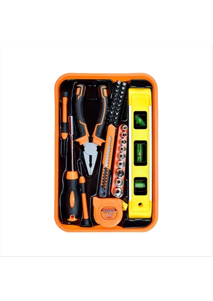 Ev Onarım Aracı Seti Ev Garaj Üniversite Yurt Için Takım Kutusu Saklama Kutusu ile Evrensel Ev El Alet Seti (Yurt Dışından)