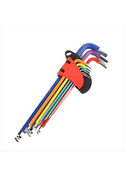 9pcs Hex Anahtar Seti L Anahtar Kiti Uzun Kol Hex Anahtar Seti 1 5mm Ila 10MM Altıgen Gösterme Bisiklet Onarımı Için El Aletleri (Yurt Dışından)