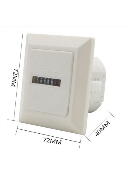 5x Hm-1 Zamanlayıcı Kare Sayacı Dijital 0-99999 99 Gösterge 0 3W AC220-240V / 50Hz Ac Saat Saat Metre Saat Metro Beyaz (Yurt Dışından) fırsatları