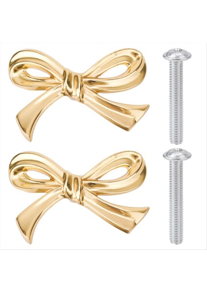 2pcs Altın Pirinç Yaylı Dresser Düğmeleri Vintage Yay Şekli Çekmecesi Kabine Gardırop Mutfak Için Çekme Kolları (Yurt Dışından)