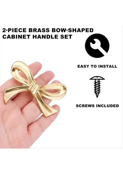 2pcs Altın Pirinç Yaylı Dresser Düğmeleri Vintage Yay Şekli Çekmecesi Kabine Gardırop Mutfak Için Çekme Kolları (Yurt Dışından) fırsatları