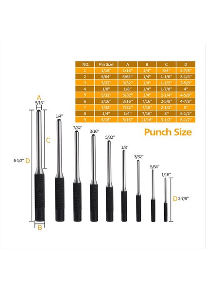 Rulo Pimi Yumruk Seti Pirinç Pim Yumrukları Dahil Olmak Üzere Yumruk Çıkarma Onarım Araçları Çelik Pim Yumrukları Depolama Torbası ile (Yurt Dışından) modelleri