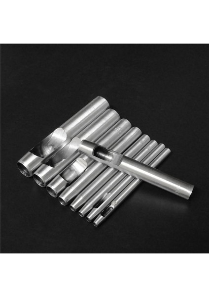 15PC Hollow Punch Deri Delik Punch Cutter 0 5MM-10MM Yuvarlak Yuvarlak Alet Seti Deri Zanaat Çalışma Kiti Deri Izle (Yurt Dışından)
