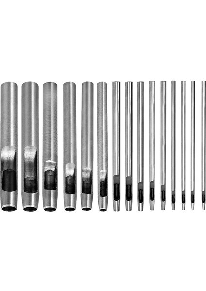 15PC Hollow Punch Deri Delik Punch Cutter 0 5MM-10MM Yuvarlak Yuvarlak Alet Seti Deri Zanaat Çalışma Kiti Deri Izle (Yurt Dışından) fiyatları