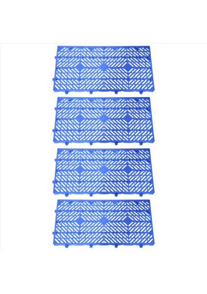 Plastik Palet Su Geçirmez Izgara Havalandırılmış Palet Garaj Mutfağı Için Depolama Izgara Paspası Süpermarket Depolama Bodrum 4 Adet (Yurt Dışından)