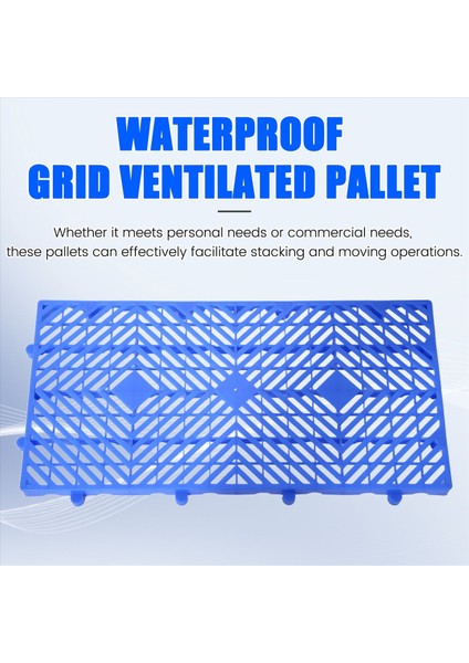 Plastik Palet Su Geçirmez Izgara Havalandırılmış Palet Garaj Mutfağı Için Depolama Izgara Paspası Süpermarket Depolama Bodrum 4 Adet (Yurt Dışından) indirimleri