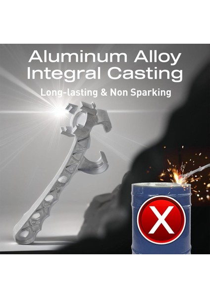 2x Alüminyum Davul Anahtarı Metal Kova Açıcı 5 Galon 10-55 Galon Davul Açmak Için 2 Inç ve 3/4 Inç Bung Kapaklarına Uyuyor (Yurt Dışından) indirimleri