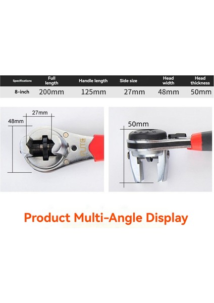 Fute Çok Fonksiyonlu Cırcır Kılavuzu Ayarlanabilir Evrensel Anahtar Tork Sinner Sıhhi Tesisat Borusu Otomatik Multorole Onarma Aracı (Yurt Dışından) modelleri