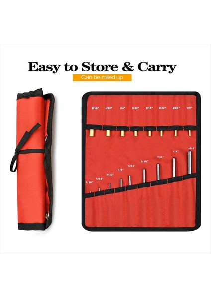 Kapsamlı Rulo Pim Yumruk Seti Otomobil Mücevher Saatler El Sanatları ve Daha Fazlası Için Çıkarma ve Onarım Aracı Kiti (Yurt Dışından) indirimleri