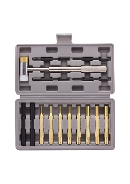 Profesyonel Rulo Pim Yumruk Seti ve Çekiç -Pirinç Çelik Plastik Yumruklar ve Değiştirilebilir Çekiç Kafası (Yurt Dışından)