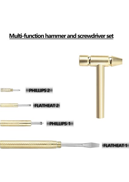 Anti-Rust Bakır Çekiç ve Tornavida El Aleti Tornavida Çekiç Ceviz Onarım Drone Telefonlarını Açmak Için Dir (Yurt Dışından) fırsatları