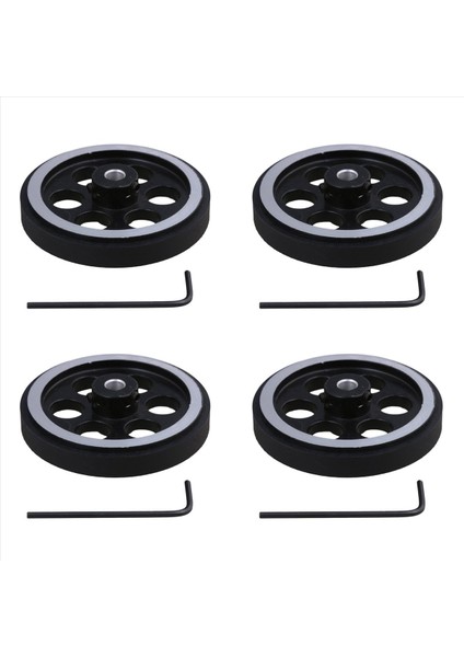 4x 200X6MM Endüstriyel Alüminyum Kauçuk Ölçüm Döner Enkoder Ölçer Tekerleği (Yurt Dışından)