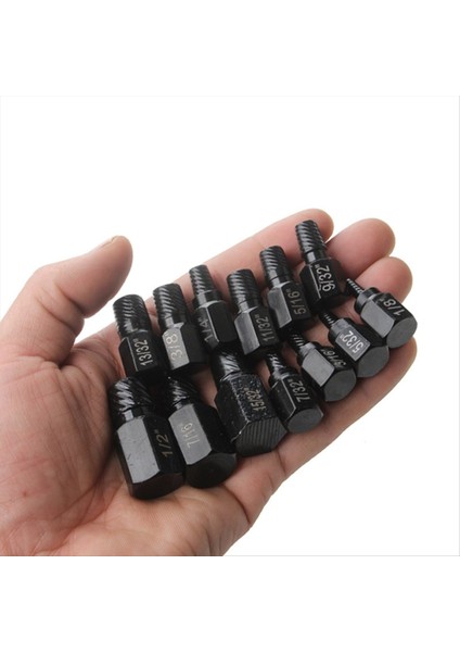 13PCS Vidalı Çıkarıcı Kiti Hasarlı Vida Sökücü Set Kolay Matkap Bitleri Kırık Cıvata Saplama Sökücü Vida Çıkarıcı Seti (Yurt Dışından) fiyatları