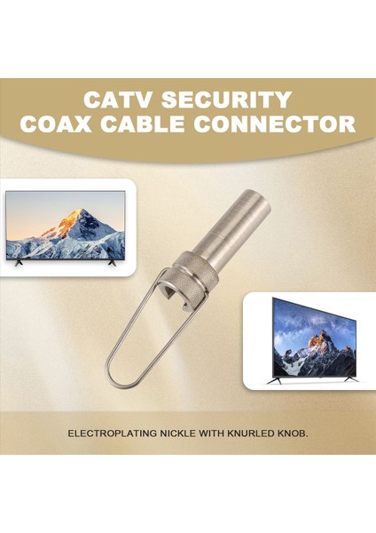 Rg6 RG59 Koaksiyel Koaksiyel Kablo Konektörü Için Catv Güvenlik Kalkanı Koruma Aracı (Yurt Dışından) fırsatları