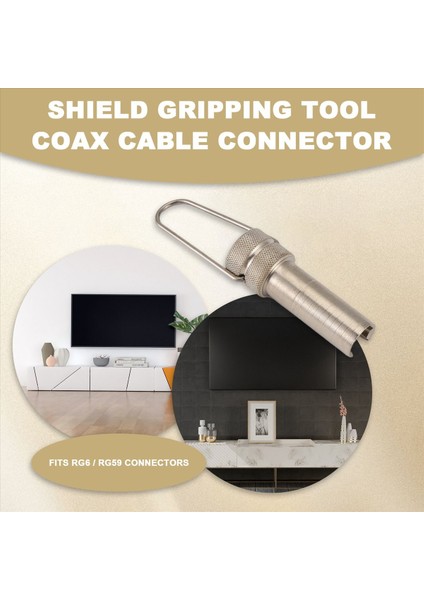 Rg6 RG59 Koaksiyel Koaksiyel Kablo Konektörü Için Catv Güvenlik Kalkanı Koruma Aracı (Yurt Dışından) indirimleri