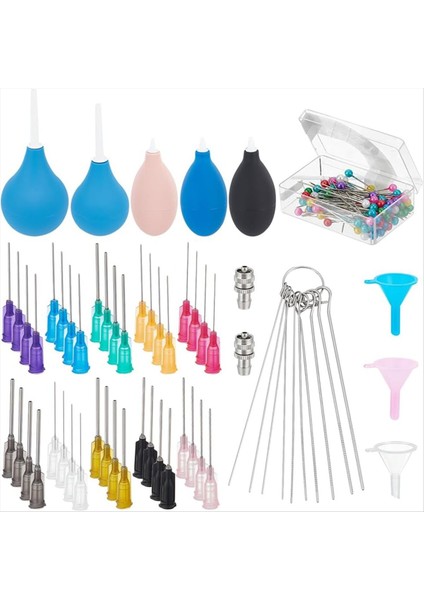 160 Pcs Seramik Hassas Uygulama Seti Çanak Çömlek Aletleri Malzemeleri 5 Pcs Seramik Sır Sıkma Şişesi Adaptörlü (Yurt Dışından)