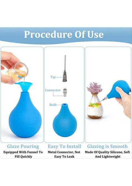 160 Pcs Seramik Hassas Uygulama Seti Çanak Çömlek Aletleri Malzemeleri 5 Pcs Seramik Sır Sıkma Şişesi Adaptörlü (Yurt Dışından) fırsatları