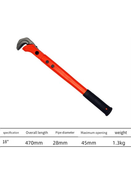 24 Inç Hızlı Inşa Çartı Düz Konu Evrensel Boru Pensesi Tork Çok Fonksiyonlu Boru Pensio Çok Amaçlı Araç (Yurt Dışından) fiyatları