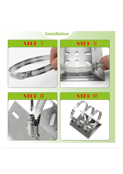 2 Adet 6 Döngü ile Evrensel Duvar Montaj Braketi Paslanmaz Çelik Dikey Kutup Montaj Adaptörü Cctv Güvenlik Kamerası Için (Yurt Dışından) modelleri