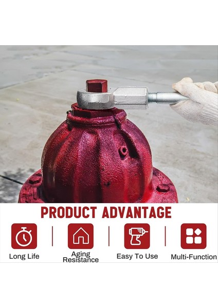 Ayarlanabilir Hidrant Anahtarı Kapakları ve Açılış Vanalarını Gevşeterek Ateş Fındıklarını Sıkmak Için 1-1/2in Ila 6 Inç Cıvata Kafa Boyutlarına Uyuyor (Yurt Dışından) fiyatları