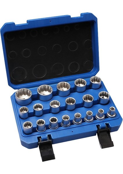 19 Parçalı 12 Açılı Soket Anahtarı Set Onarım Aletleri 8-32 mm (Yurt Dışından)