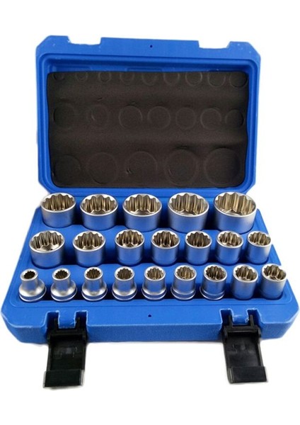 19 Parçalı 12 Açılı Soket Anahtarı Set Onarım Aletleri 8-32 mm (Yurt Dışından) fırsatları