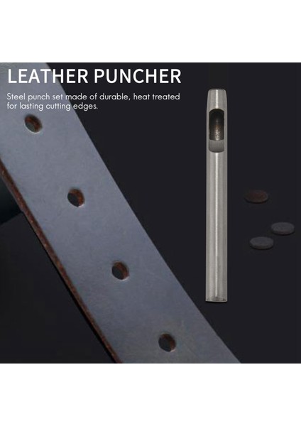 14PCS Round Hollow Punch Set Set Deri Zanaat Aracı Izle Bantlar Için Hollow Del Punch Cutter Aracı Kemerler Tuval (Yurt Dışından) fırsatları