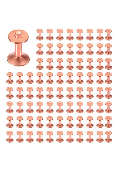 75 Set Bakır Perçin Çapak Yıkayıcı 3/4 Inç Uzunluğunda Deri Bakır Perçin Bağlantı Elemanı Cüzdanlar Için Deri Diy Zanaat Malzemeleri (Yurt Dışından)