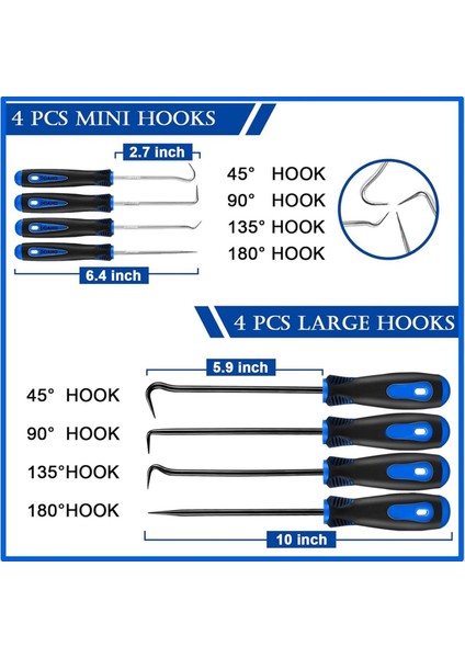 11 Pcs Otomotiv Kancası ve Seçme Aracı Seti Teleskoping Manyetik Pikap Conta Sıyırıcı Çıkartma Mekanik Otomatik Için Çember (Yurt Dışından) modelleri