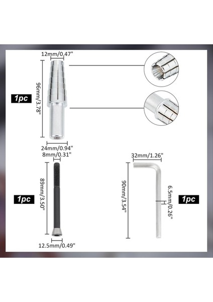 1 Set Genişleme Yüzük Mandrel Torna Için Altıgen Iç Anavuklu Ağır Dereceli Halka Halka Dönen Halka Dönüş 7-14 (Yurt Dışından) fırsatları