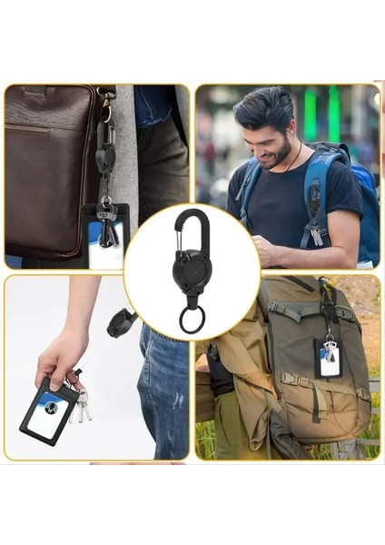 5 Adet Açık Hava Geri Çekilebilir Tel Halat Geri Çekilebilir Anahtarlık Makarası Çelik Kablo Anahtar Halkası ile Geri Çekilebilir Anahtar Zinciri (Yurt Dışından) fırsatları