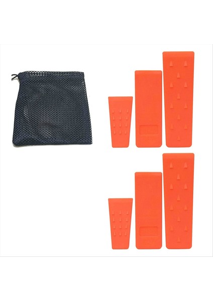 Güvenli Ağaç Kesme Için 6 Adet Ağaç Kesme Takozları 2 10 Inç 8 Inç ve 6 Inçlik Takozların Her Biri Depolama Torbası ile (Yurt Dışından)