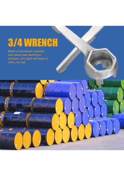 Bung Anahtarı Drum Anahtarı Alüminyum Varil Açıcı Aracı 10 15 20 30 50 55 Galon Varil 2 ve 3/4 Inç Bung Caps (Yurt Dışından) indirimleri