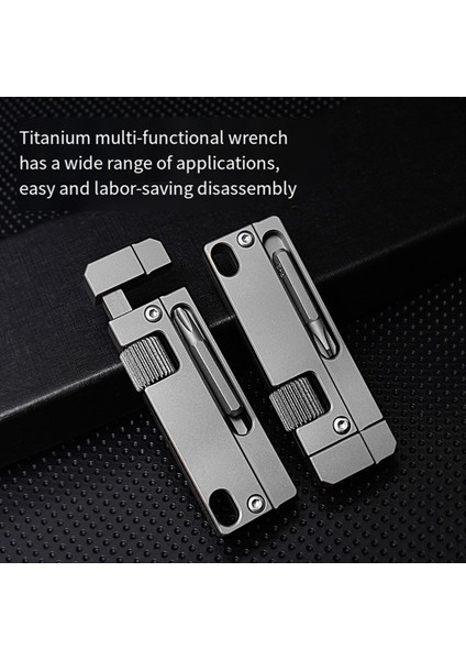 Titanyum Alaşım Mini Ayarlanabilir Anahtar Anahtarı Dış Mekan Kullanımı Için Çoklu Alanlı Taşınabilir Onarım Aracı Çok Işlevli Araç (Yurt Dışından) modelleri