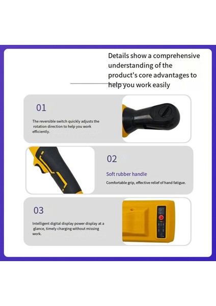 Fırçasız Elektrikli Cırcır Anahtarı 1/2inch Kablosuz Sürücü Çıkarma Vidalı Somun Dewalt 18V Pil Için Elektrikli El Aletleri (Yurt Dışından) modelleri
